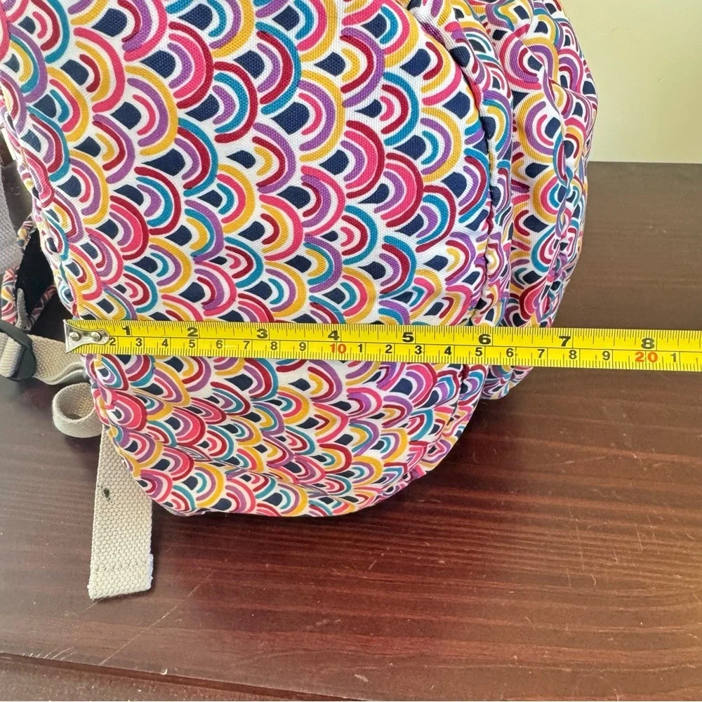 Kipling, Challenger, pink rainbow live light, Peacock, prism, fabric backpack